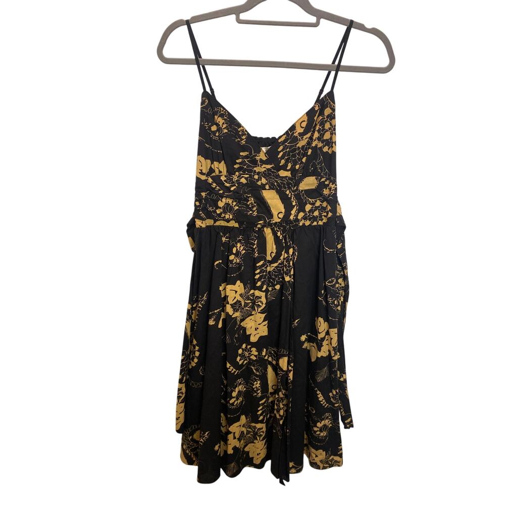 Y2K Black Strappy Studio Cotton M Sexy Mini Dress Small
